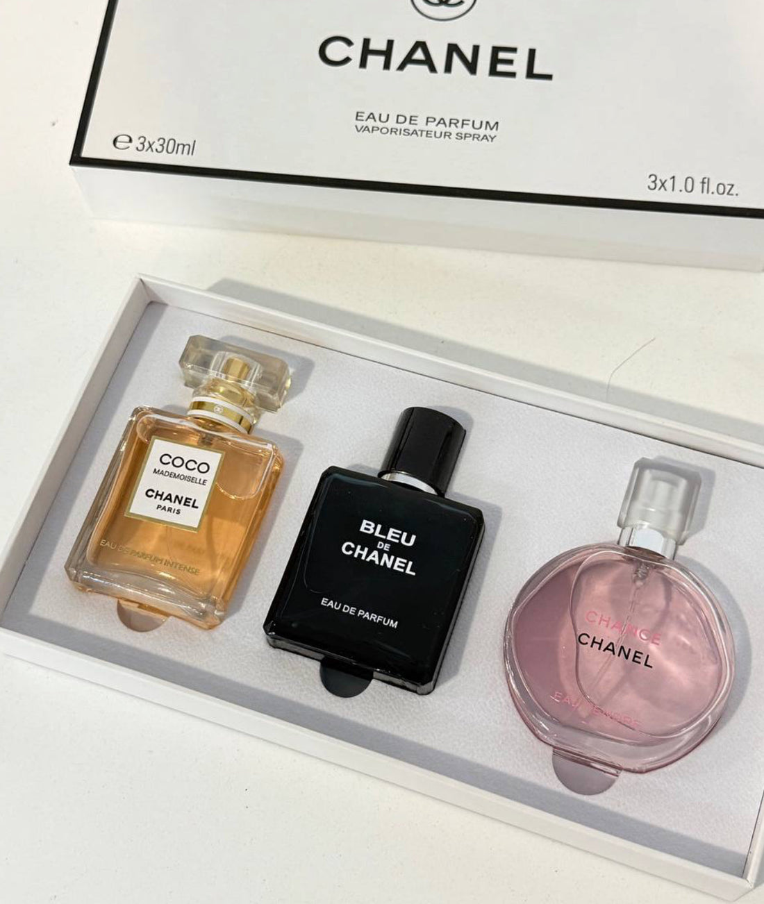 Chanel 3-in-1 Gift Set Eau De Parfum 30ml × 3 – 100% Authentic | Unisex Perfume